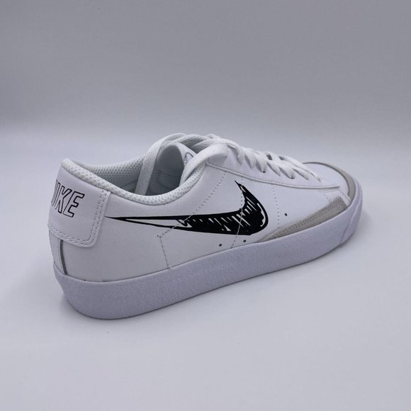 Nike Blazer Low ' 77 White / Black Womens Shoes - Picture 8 of 8